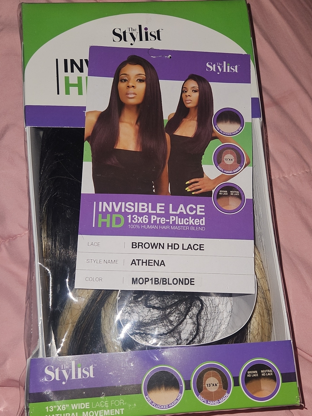 The Stylist Invisible Lace HD 13x6 Pre-Plucked Wig - MOP1B/Blonde
